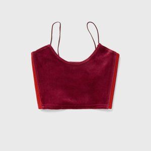 NWT adidas x IVY PARK Ivy Heart Velour Bralette - M